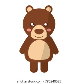 cute bear animal standing cartoon wildlife