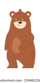 Cute Bear Animal Vector Illustration
