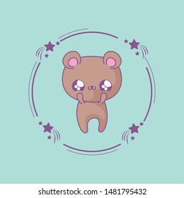 cute bear baby animal kawaii style