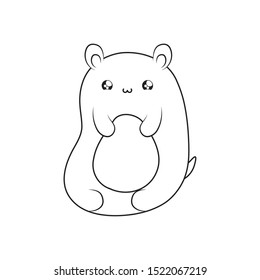 cute bear baby animal kawaii style vector illustration design