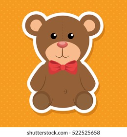 cute bear baby icon
