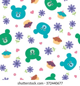cute bear. background