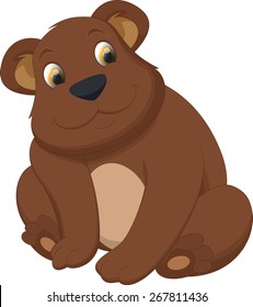 cute bear brown cartoon