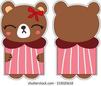 cute bear card