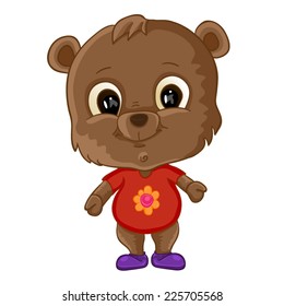 Cute bear cartoon