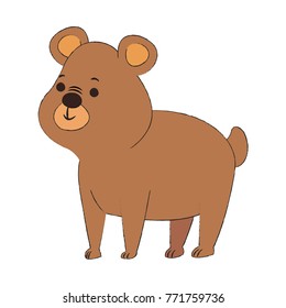 Cute Bear Cartoon Stock Vector (Royalty Free) 771759736 | Shutterstock