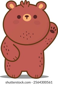 Cute Bear  Cartoon Character Vector Illustration!  This charming design is perfect for adding a touch of fun and whimsy to your creative projects. 