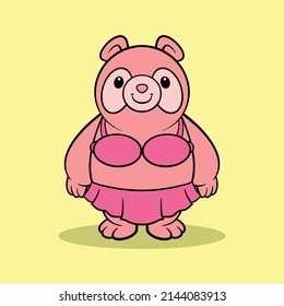 cute bear cartoon for commercial use