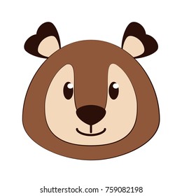Cute bear cartoon icon vector illustration graphic design
