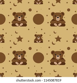 cute bear cartoon pattern animal series