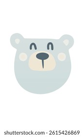 Cute bear clip art kids nursery. Scandinavian bear nursery wall art decor