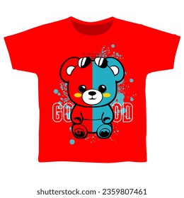 cute bear collection activity, animal cartoon flat vector