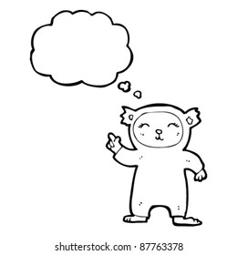 cute bear costume cartoon