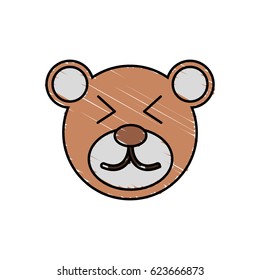 cute bear drawing animal