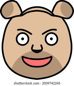 Cute cute bear face, simple
Very suitable for children's needs