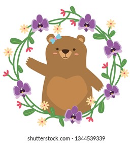 cute bear flowers