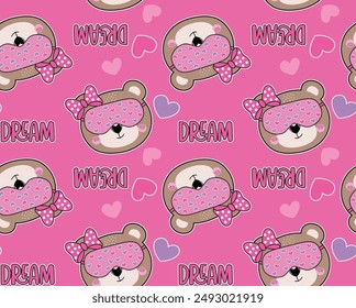 cute bear girl design patterns