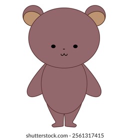 Cute bear with a good expression