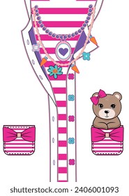 cute bear graphic tees for girl design