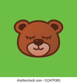 cute bear head