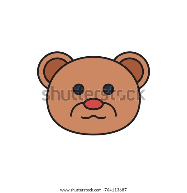 cute bear head