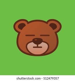 Cute Bear Head Expression