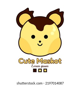 cute bear head vector desig fit for kids,sticker,logo,icon,mascot,product,fashion,business,etc