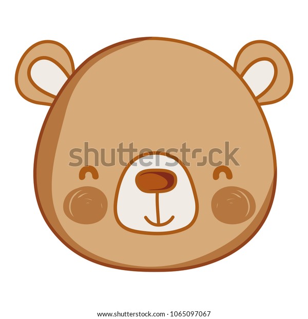 cute bear head