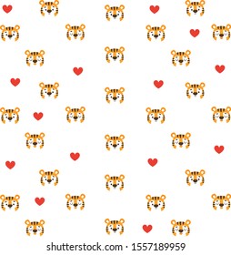 cute bear with heart pattern