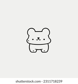 Cute Bear Icon: A Huggable Symbol of Adorableness