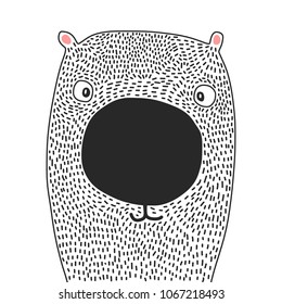 Cute bear illustration