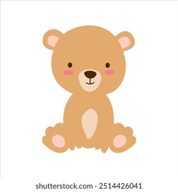 cute bear isolated vector illustrations