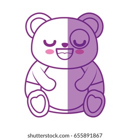 Cute bear kawaii cartoon