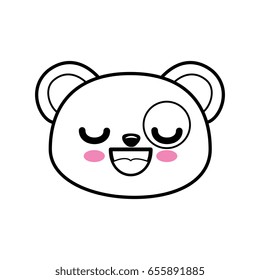 Cute bear kawaii cartoon