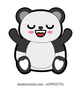 Cute bear kawaii cartoon