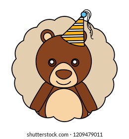 cute bear kawaii party hat