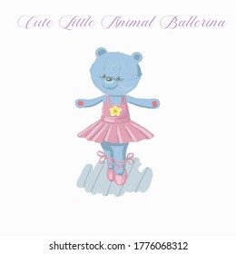 Cute bear Little Animal Ballerina