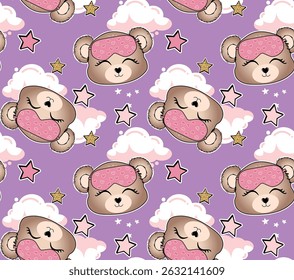 Lindo oso amor patrones de diseño