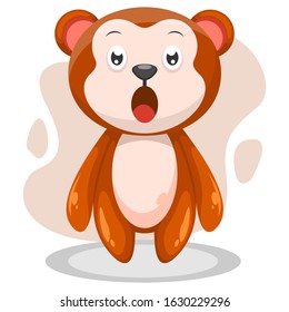 CUTE BEAR MASCOT CARTOON VECTOR