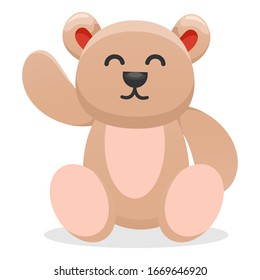 cute bear mascot cartoon vector