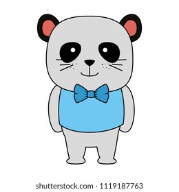 cute bear panda character