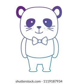 cute bear panda character