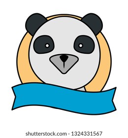 cute bear panda character