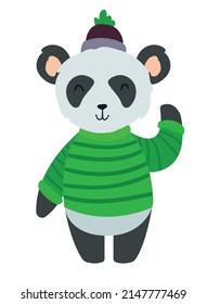 cute bear panda sailor character
