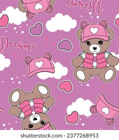 cute bear patterns for girl design