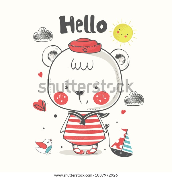 Descubra Adorable Marinero Dibujo A Mano Ilustracion Vectorial Imagenes De Stock En Hd Y Millones De Otras Fotos Ilustraciones Y Vectores En Stock Libres De Regalias En La Coleccion De Shutterstock Se Agregan Miles De Imagenes Nuevas De Alta Calidad