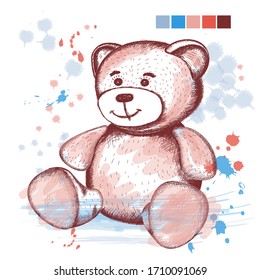 tatty teddy bear sketch