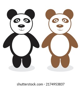 cute bear teddy cartoon vector illustration 