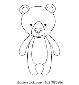 cute bear teddy character
