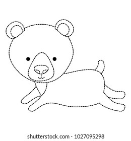 cute bear teddy character